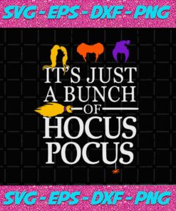 Its Just A Bunch Of Hocus Pocus Halloween Svg Halloween Quote Halloween Gift Halloween Shirt Spider Svg Baby Spider Happy Halloween Broom Svg Witch Hair Wizard Svg svg cricut silhouette svg files – Instant Download