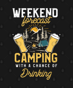Weekend Forecast Camping With A Chance Of Drinking PNG Cut File SVG, PNG, Silhouette, Digital Files, Cut Files For Cricut, Instant Download, Vector, Download Print Files