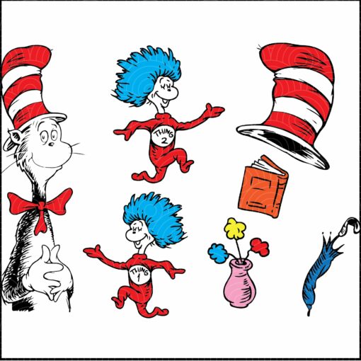 Dr seuss cat in the hat SVG Files For Silhouette Files For Cricut SVG ...