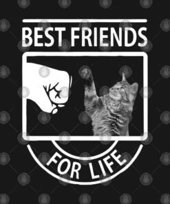 Cat Best Friend For Life PNG Cut File SVG, PNG, Silhouette, Digital Files, Cut Files For Cricut, Instant Download, Vector, Download Print Files