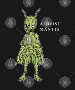 Funny Atheist Mantis PNG Cut File SVG, PNG, DFX, EPS Silhouette, Digital Files, Cut Files For Cricut, Instant Download, Vector, Download Print Files