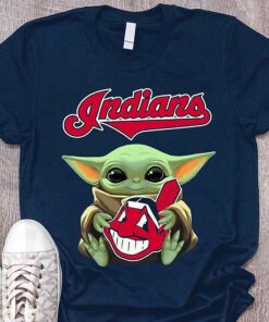 Cleveland Indians Baby Yoda Sport PNG Star Wars shirt Baby Yoda Indians Baby Yoda Fottball team T-Shirt T-Shirt With Sayings