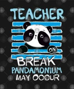 Teacher Break Pandamonium May Occur PNG Cut File SVG, PNG, Silhouette, Digital Files, Cut Files For Cricut, Instant Download, Vector, Download Print Files