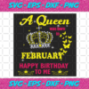 A Queen Was Born In February Svg BD2912202078