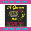 A Queen Was Born In May Svg BD2912202081