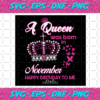 A Queen Was Born In November Svg BD22122020