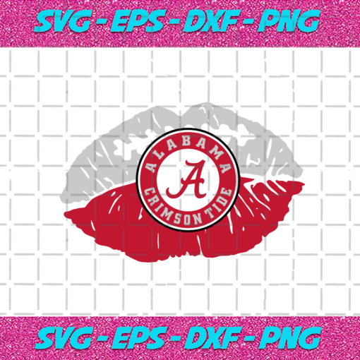 Alabama Crimson Tide Lips Logo Svg SP1412021