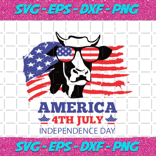 America 4th Of July July 4th Cow Svg IN17082020