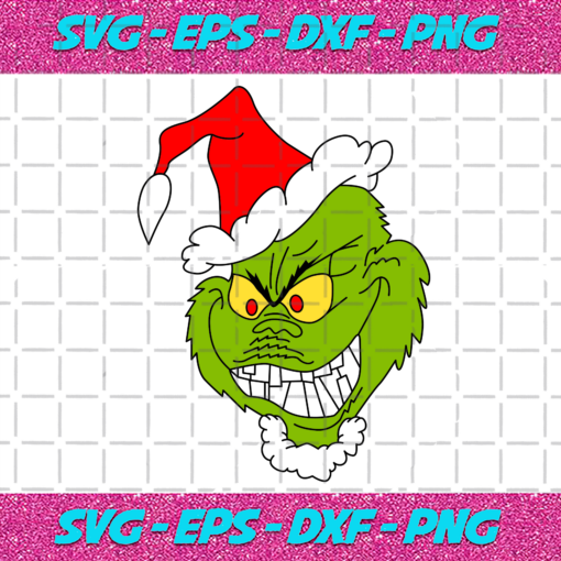 Angry Grinch Face Svg CM24112020