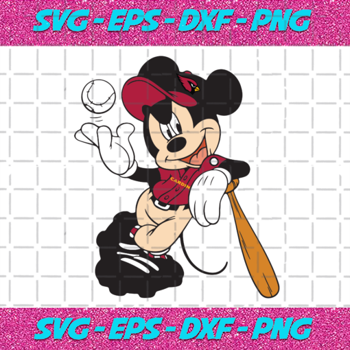 Arizona Cardinals Mickey Mouse Svg SP31122020