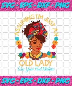 Assuming Im Just An Old Lady Was Your First Mistake Trending Svg TD231020209