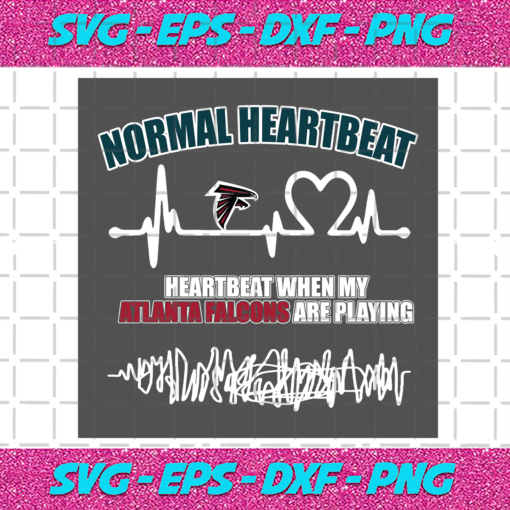 Atlanta Falcons Heartbeat Svg SP31122020