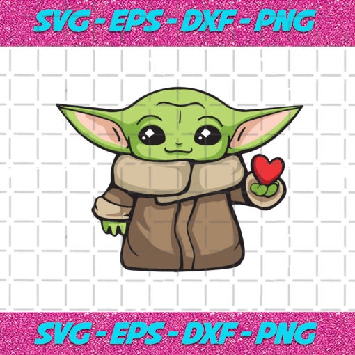 Baby Yoda Heart Svg VA23122020 1