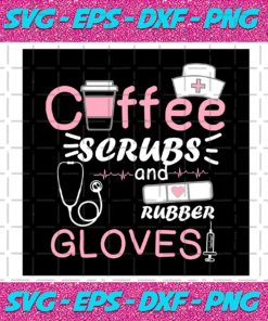 Coffee Scrubs And Rubber Gloves Svg TD612021