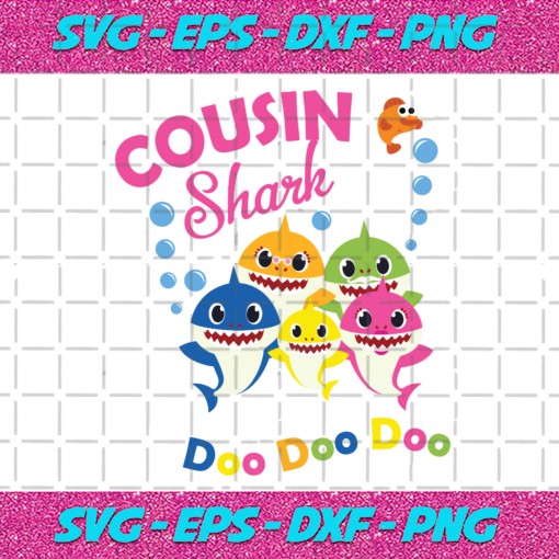 Cousin Shark Doo Doo Doo Svg TD26012021