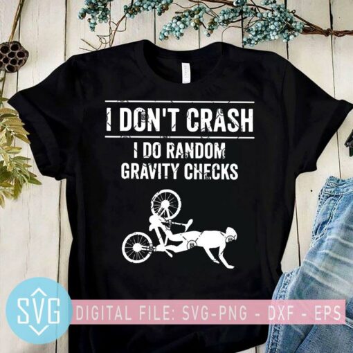 I Dont Crash I Do Random Cravity Checks SVG Motocross Dirt Bike SVG ...