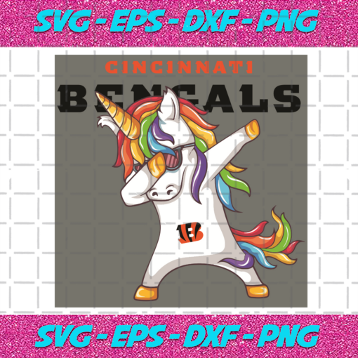 Dabbing Unicorn Cincinnati Bengals Svg SP15012107
