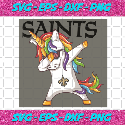 Dabbing Unicorn New Orleans Saints Svg SP15012119