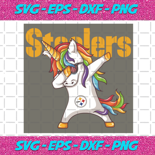 Dabbing Unicorn Pittsburgh Steelers Svg SP15012104