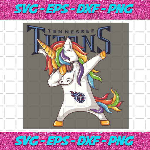 Dabbing Unicorn Tennessee Titans Svg SP15012102
