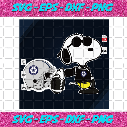 Dallas Cowboys And Snoopy Sport Svg SP22102020