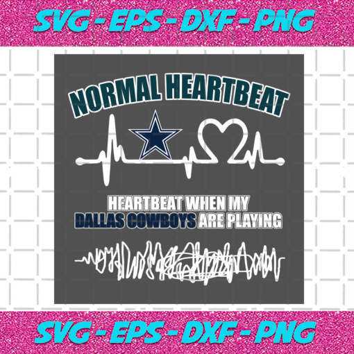 Dallas Cowboys Heartbeat Svg SP31122020