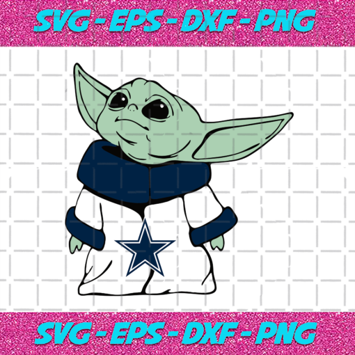 Dallas Cowboys NFL Baby Yoda Svg SP18122020