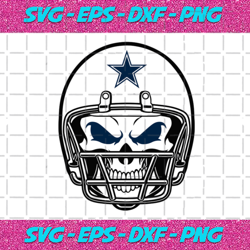 Dallas Cowboys Skull Helmet Svg SP21122020