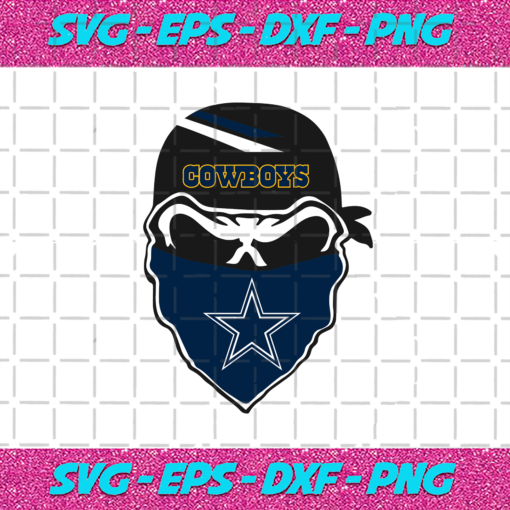 Dallas Cowboys Skull Svg SP24122020