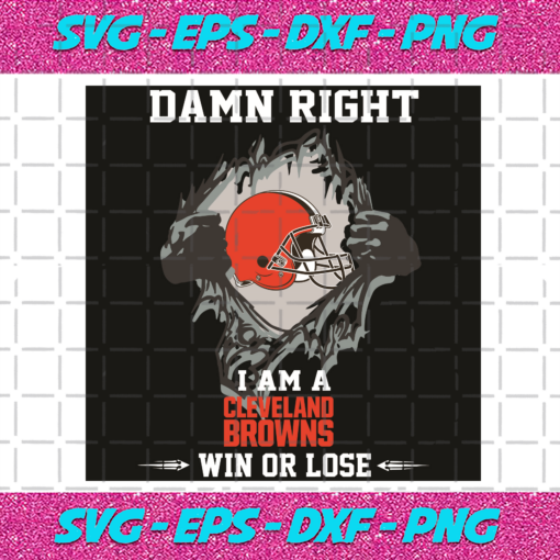 Damn Right I Am A Cleveland Browns Svg SP2501080