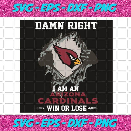 Damn Right I Am An Arizona Cardinals Svg SP2501075