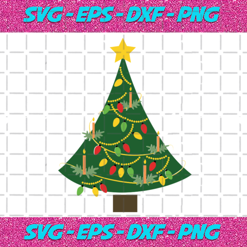 Decorated Christmas Tree Svg CM231120207