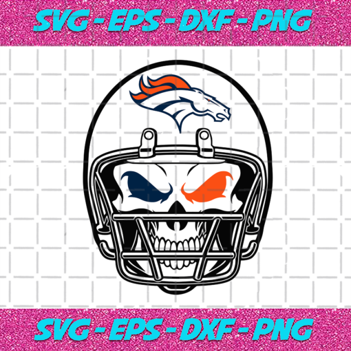 Denver Broncos Skull Helmet Svg SP21122020