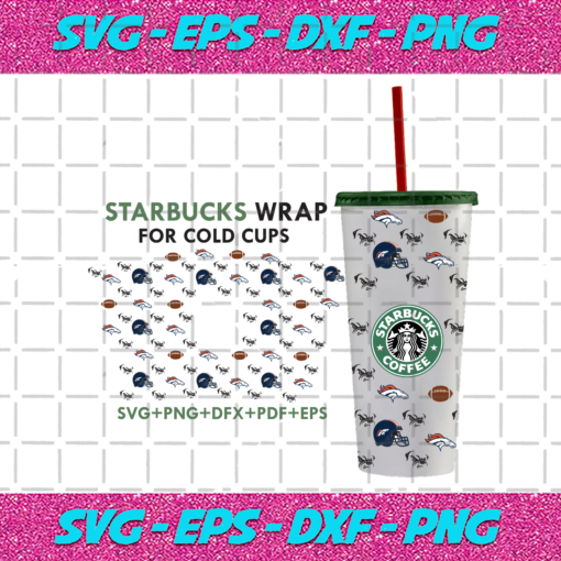 Denver Broncos Starbuck Wrap Svg SP08012021