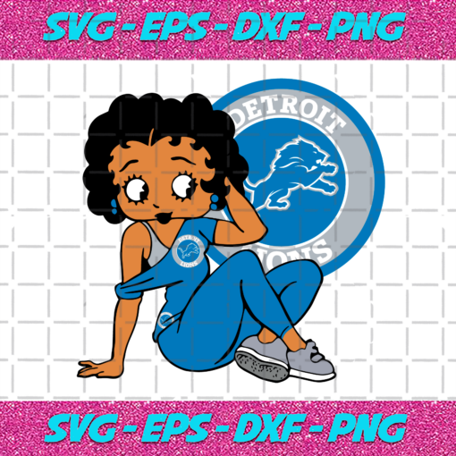 Detroit Lions Betty Boop Svg SP1512021