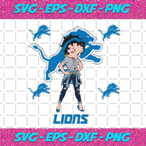 Detroit Lions Betty Boop Svg SP31122020