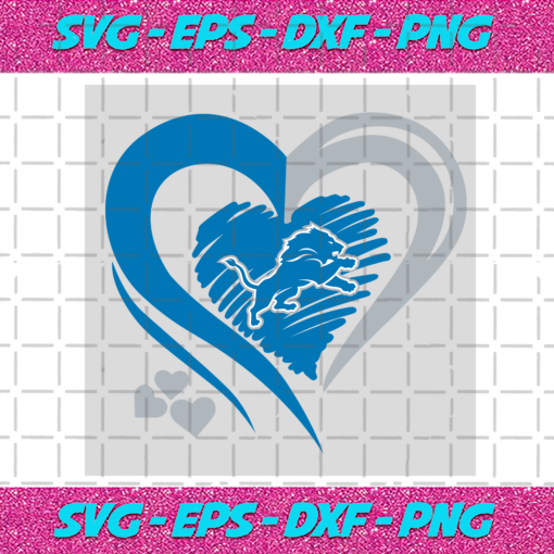 Detroit Lions Heart Logo Svg SP22122020