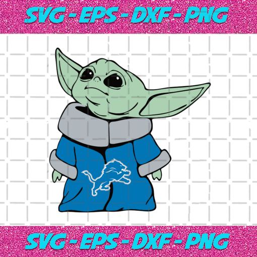 Detroit Lions NFL Baby Yoda Svg SP18122020