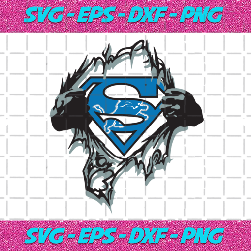 Detroit Lions Superman Svg SP22122020