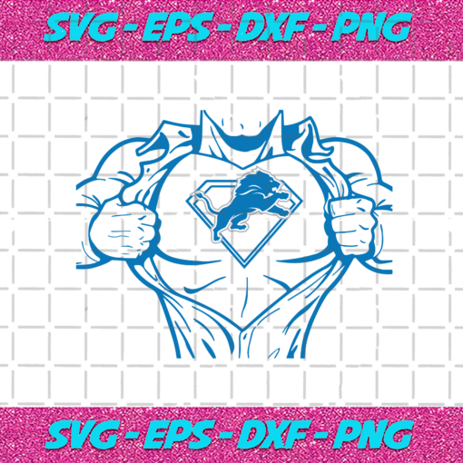 Detroit Lions Superman Svg SP221220201