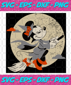 Disney Minnie Mouse Flying Witch svgsvg Costume Halloween svgsvg cricut silhouette svg files cricut svg silhouette svg svg designs vinyl svg – Instant Download