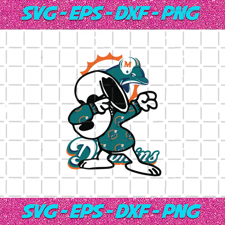 Dolphins Snoopy Svg Sport Svg Football Svg Football Teams Svg NFL Svg ...