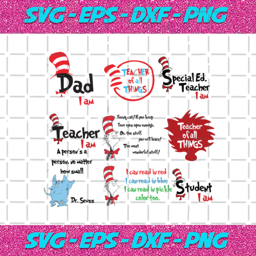 Dr Seuss The Cat In The Hat Bundle Svg DR16012021