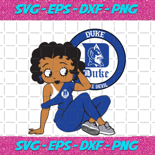 Duck Blue Devil Betty Boop Sport Svg SP17082020