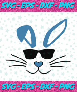 easter svg bunny svg easter bunny svg boys easter outfit boys shirt sunglasses svg iron on dxf cricut svg silhouette