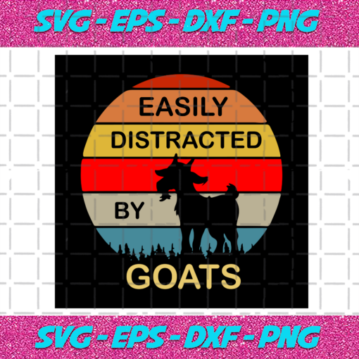 Easily Distracted By Goats Svg TD23122020