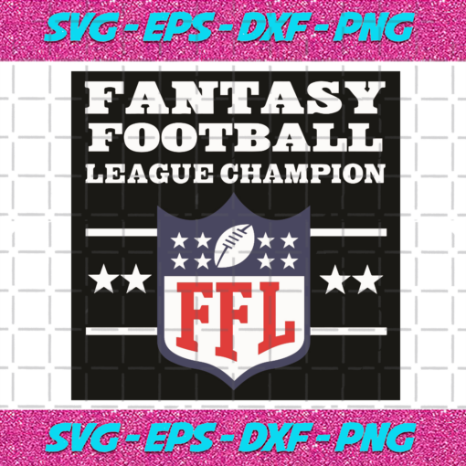 Fantasy Football League Champion FFL Svg SP04012034