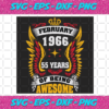 February 1966 55 Years Of Being Awesome Svg BD25122020