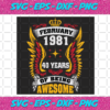 February 1981 40 Years Of Being Awesome Svg BD25122020