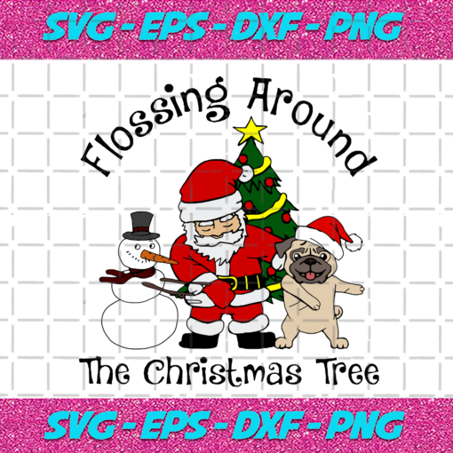Flossing Around The Christmas Tree Svg CM141120208
